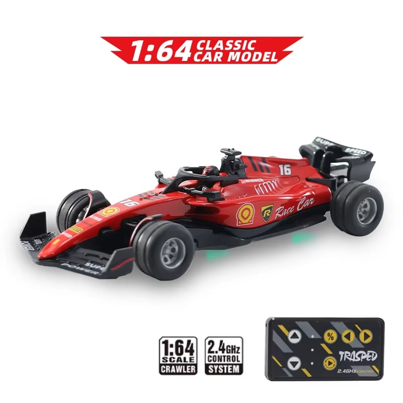 🔥HOT SALE 49% OFF✨New HG754A RC Car 1:64 Mini Alloy RC Formula Car